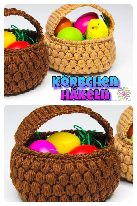 Korb K Rbchen H Keln Anleitung Kostenlos Crochet Simple Crochet