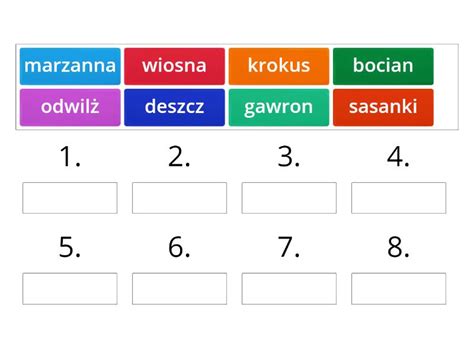 Wiosenna Kolejno Alfabetyczna Klasa Ustaw W Kolejno Ci