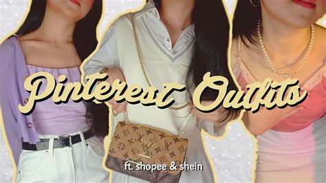 Recreating Pinterest Outfits Ft Shopee And Shein Youtube