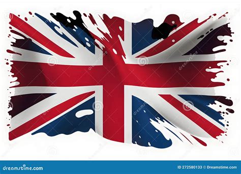 UK flag waving stock illustration. Illustration of kingdom - 272580133