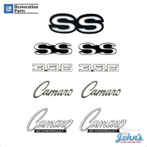 Ss396 Standard Emblem Kit Gm Licensed Reproduction For Camaro