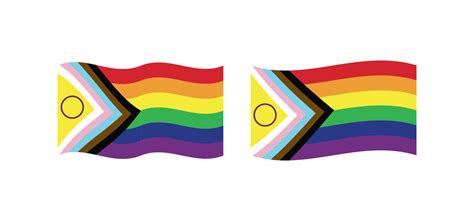 New Updated Lgbtq Pride Flag Vector Intersex Inclusive Progress Pride