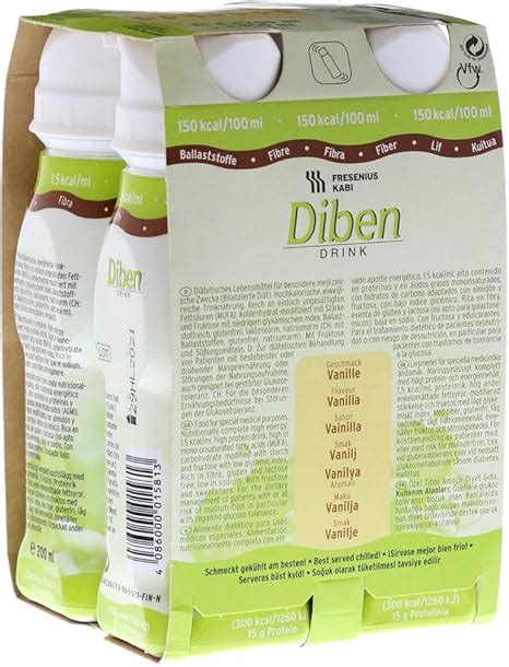 DIBEN DRINK VAINILLA 24 BOTELLAS 200 ML Amazon Es Hogar Y Cocina