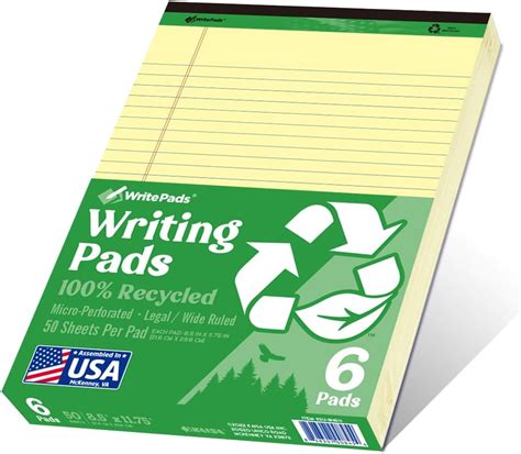 Amazon WritePads Legal Pads 8 5 X11 Note Pads Wide Ruled Writing