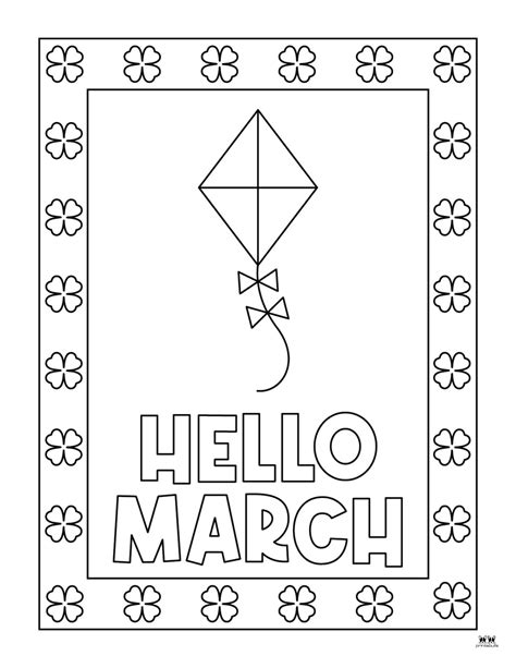 March Coloring Pages - 25 FREE Printable Pages | Printabulls