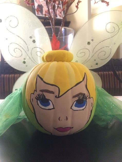 Tinker Bell Pumpkin Halloween Pumpkins Painted Pumpkin Decorating