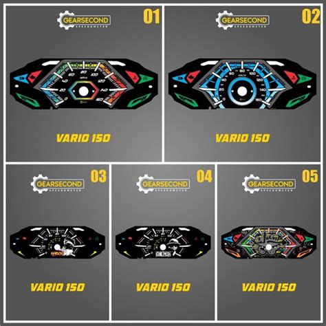 Jual Ready Design Panel Speedometer Custom Honda Vario Gearsecond