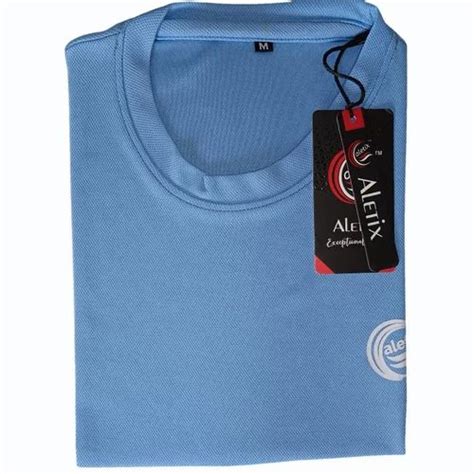 Aletix Blue Men Round Neck Dri Fit T Shirt At Rs 135 Piece Akashwani