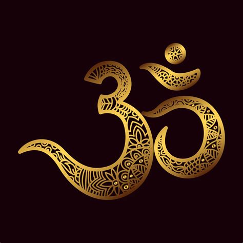 Om or Aum Indian sacred sound, original mantra, a word of power. 344824 ...