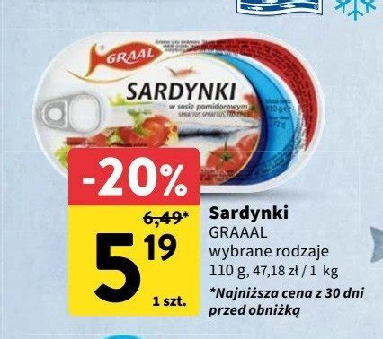 Sardynki W Sosie Pomidorowym Graal Cena Promocje Opinie Sklep