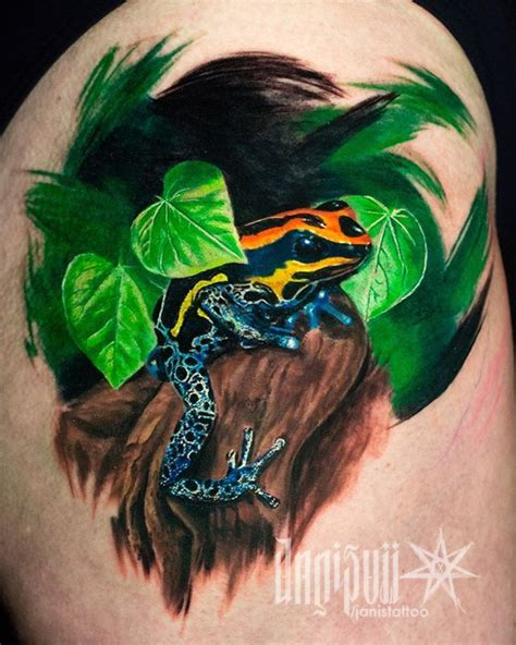 A Cute Poison Dart Frog Coverup I Did A Couple Of Weeks Ago