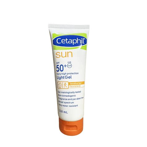 118ml Cetaphil Body Sunscreen Light Gel Spf 50 Whitening Moisturizing