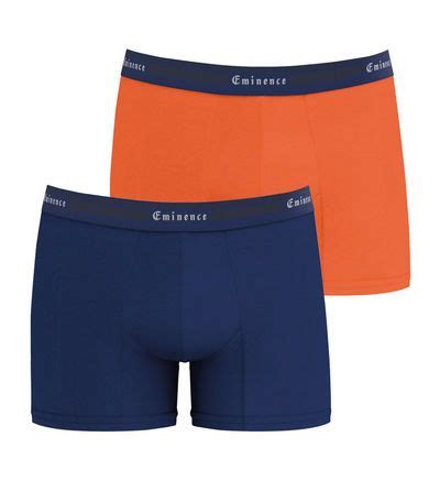 Eminence Lot De 2 Boxers Homme Tailor Boxers Et Shortys Orange XL 95