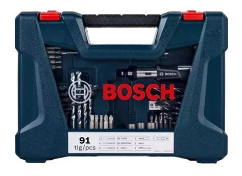 Kit de Ferramentas Bosch 91 Pecas Com Maleta V Line | Mebuscar Brasil