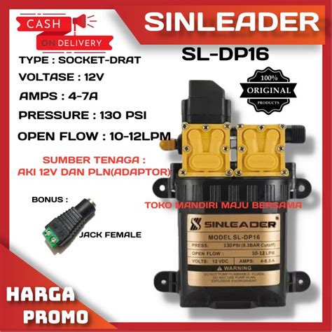 Jual Dual Pump Sinleader Sl Dp Psi Lpm Dinamo Pompa Dc V