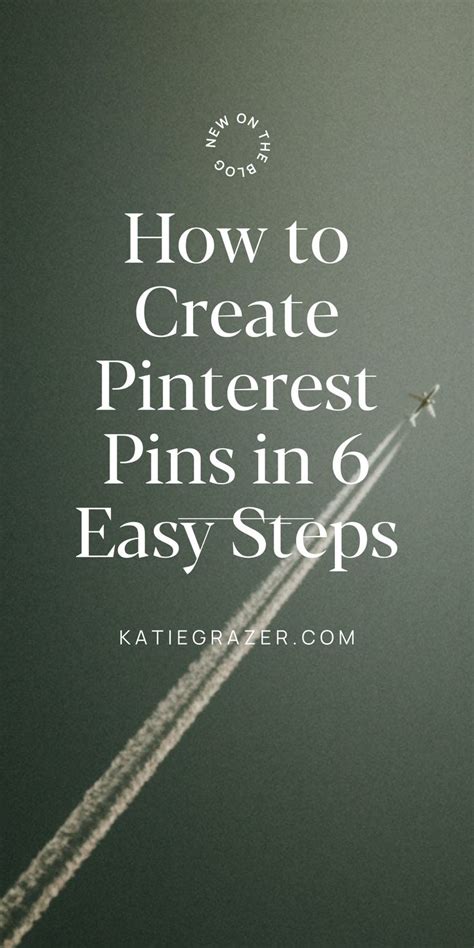 The Words How To Create Pinterest Pins In Easy Steps On A Black