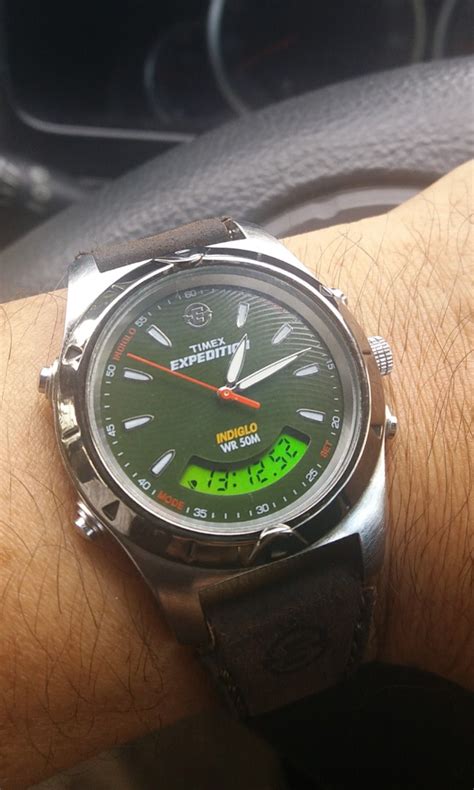 Jam Tangan Cowok Timex Expedition Indiglo Dual Time Quartz Fesyen