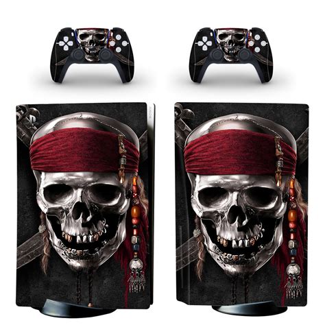 Skull Pattern Skin Sticker For PS5 Skin And Controllers ConsoleSkins Co