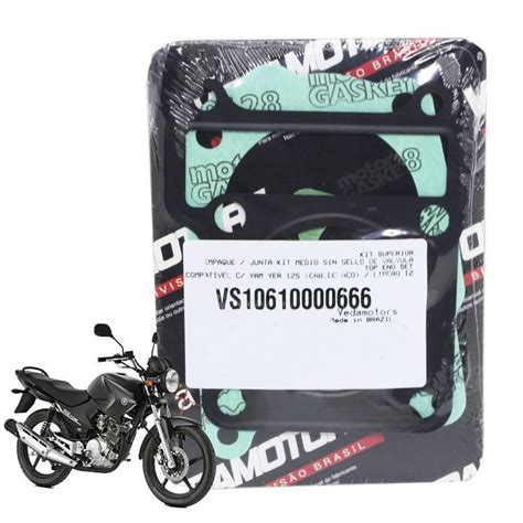 Jogo De Junta Superior Kit A Yamaha YBR 125 Xtz 125 Vedamotors