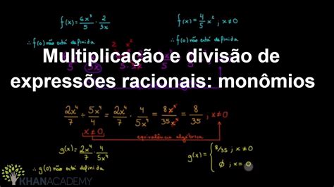 Multiplica O E Divis O De Express Es Racionais Mon Mios Matem Tica