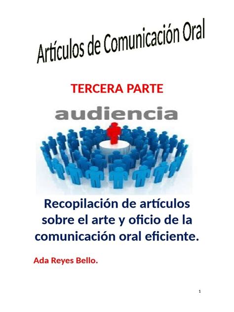 Pdf Artículos De Comunicación Oral Efectiva Tercera Parte Dokumentips