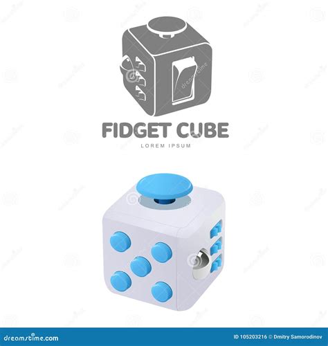 Fidget Cube Illustration Stock Illustration Illustration Of Alloy