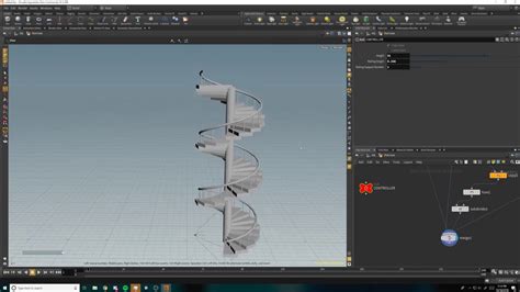 Houdini Procedural Spiral Staircase Tutorial Youtube