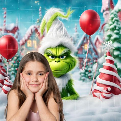 The Grinch Whoville Christmas Backdrop Christmas Wallpaper Candy Whovillage Party Photo Booth