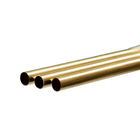 Meter Long Round Brass Tubing 2mm To 13mm Od Kands Precision Metals Ksmetals