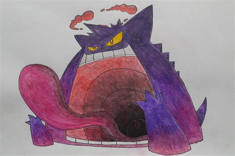 Gigantimax Gengar drawing (fan request) : r/PokemonSwordAndShield