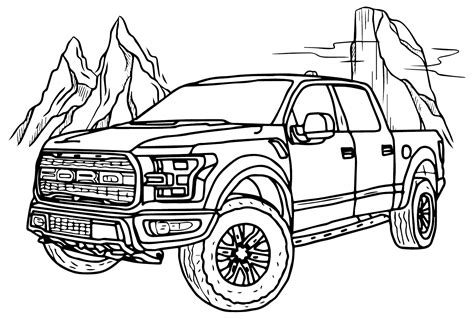 29 páginas para colorear de Ford ColoringPagesOnly