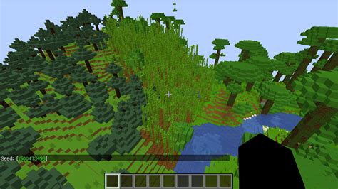 Bamboo forest right at spawn : r/minecraftseeds