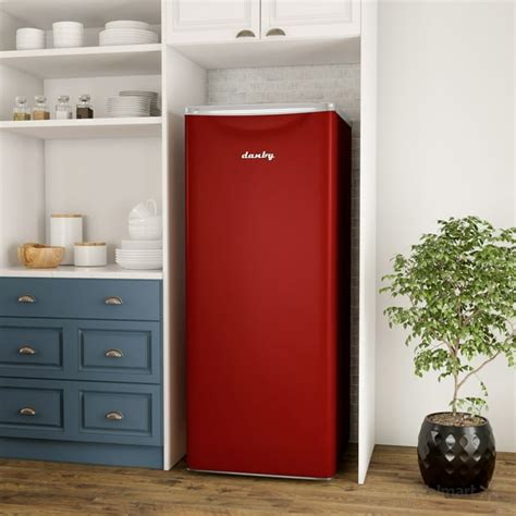 Danby 110 Cu Ft All Refrigerator In Metallic Red Retro Look