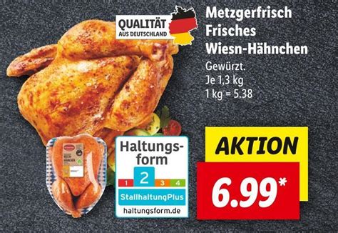 Metzgerfrisch frisches wiesn hähnchen Angebot bei Lidl