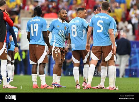 Stuttgart Germany Th June Players Of Belgium With Johan