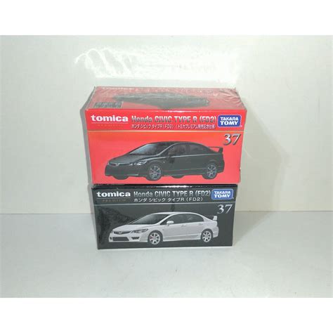 Tomy Tomica 初回版白色 Premium 黑盒 Honda Civic Type R Fd2 喜美 本田 蝦皮購物