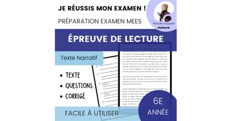 Pr Paration Examen Mees Texte Narratif