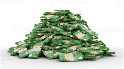 Big Pile Of Stacks Of Australian Dollar Notes A Lot Of Money Isolated