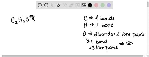 SOLVED: Choose the best Lewis structure for C2H3O-