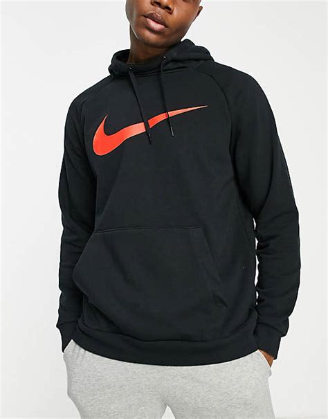 Nike Training Sweat à Capuche En Tissu Dri Fit à Logo Virgule Noir