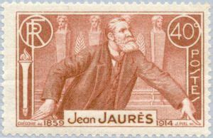 Stamp Jean Jaurès 1859 1914 France Famous people Yt FR 318 Mi FR