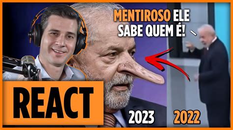 REACT LULA SE DESMENTE AO VIVO YouTube