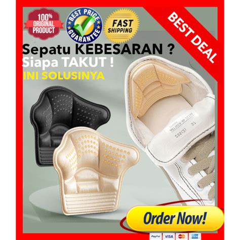 Jual Insole Sepatu Kebesaran Ganjalan Kaki Anti Lecet Belakang Dan