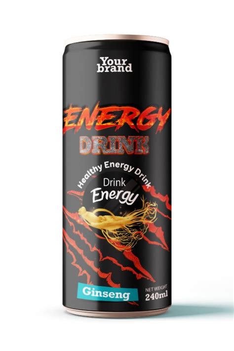 Energy Drink Ginseng Ml Can