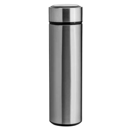 Garrafa Térmica Slim Prata Para Sublimação 450ml Inox