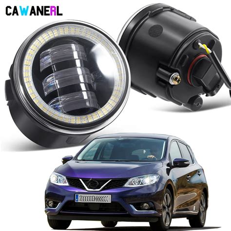 X W Lm Car Led Fog Light Assembly With Angel Eye Driving Lamp