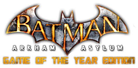 Logo For Batman Arkham Asylum Game Of The Year Edition By