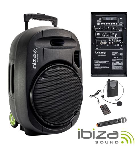 PORT12VHF MKII Coluna Amplificada 12 700W USB BT SD Bat