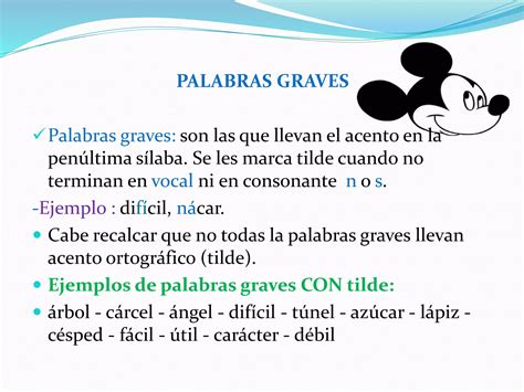 La Tilde En Palabras Agudas Graves Y Esdrujulas Powwer Poin Ppt