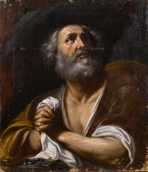 Follower Of Guercino Saint Peter